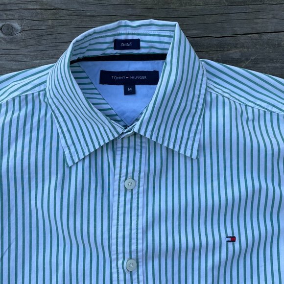Tommy Hilfiger Men Casual Shirt Long Sleeve Collar - Picture 3 of 7